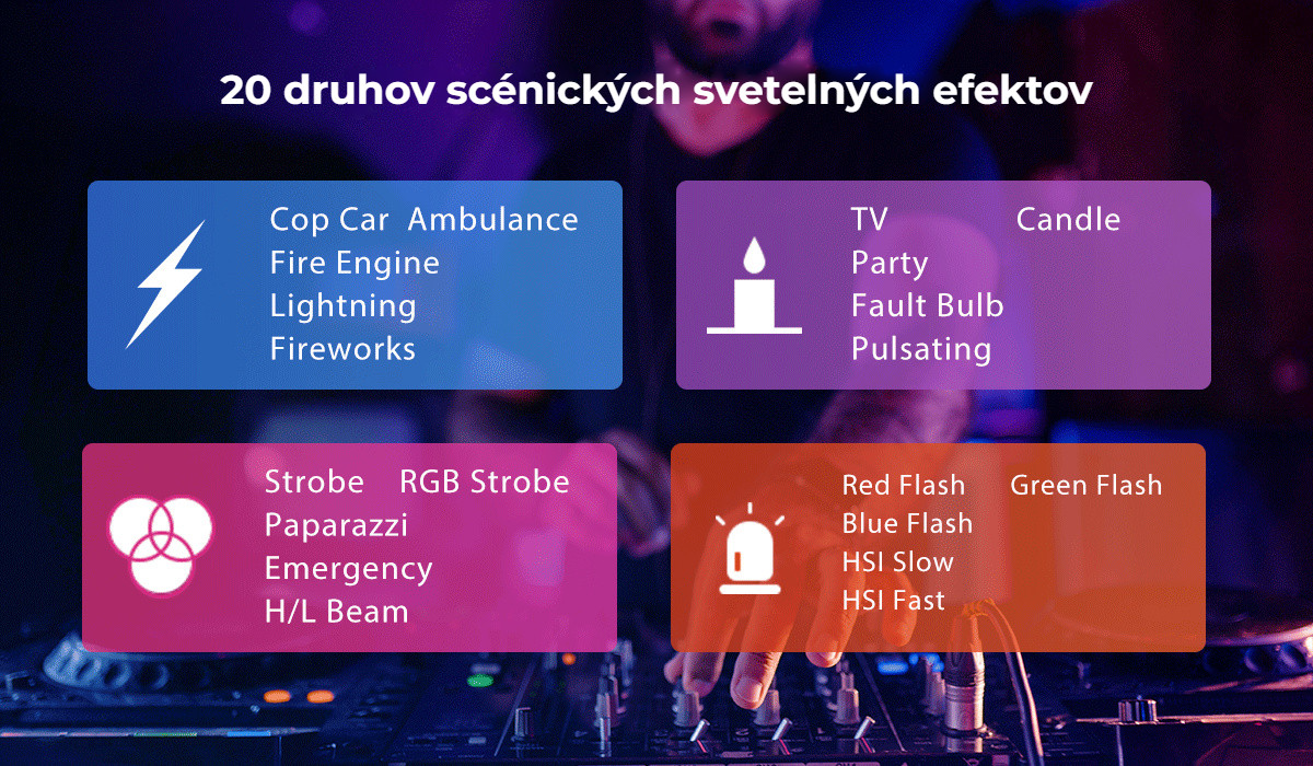 Ulanzi VL110 RGB LED tyč – 20 scénických efektů