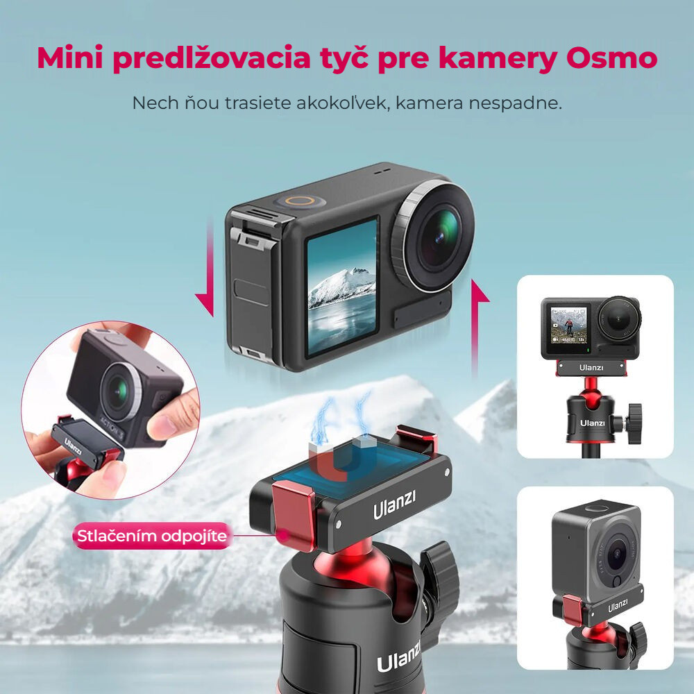 Ulanzi MT-50 V2 pro DJI Action – Drží i při otřesech