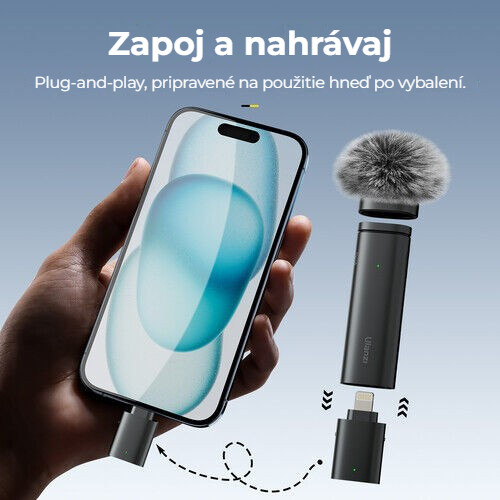 Ulanzi WM-10 Lightning V2 – Zapojit a nahrávat