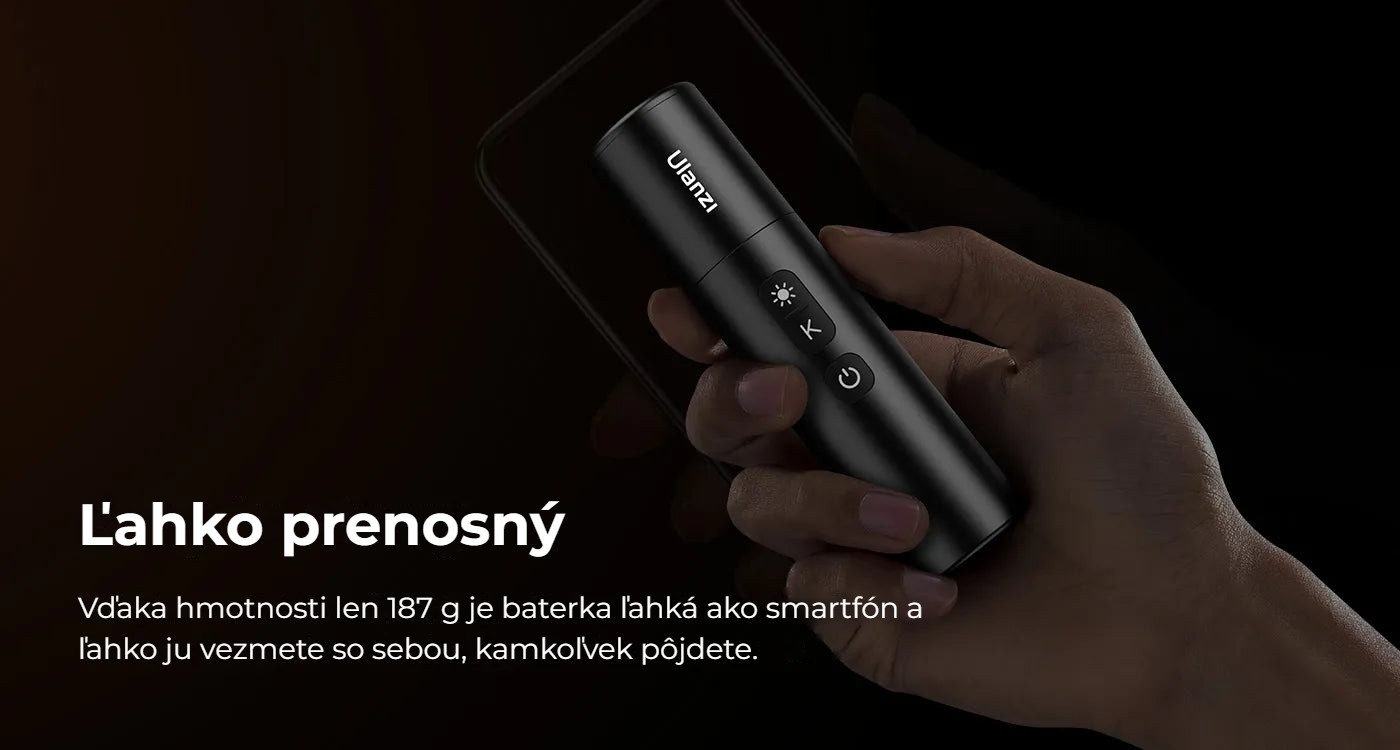 Ulanzi LM07 Videography Flashlight – Lehká jako smartphone