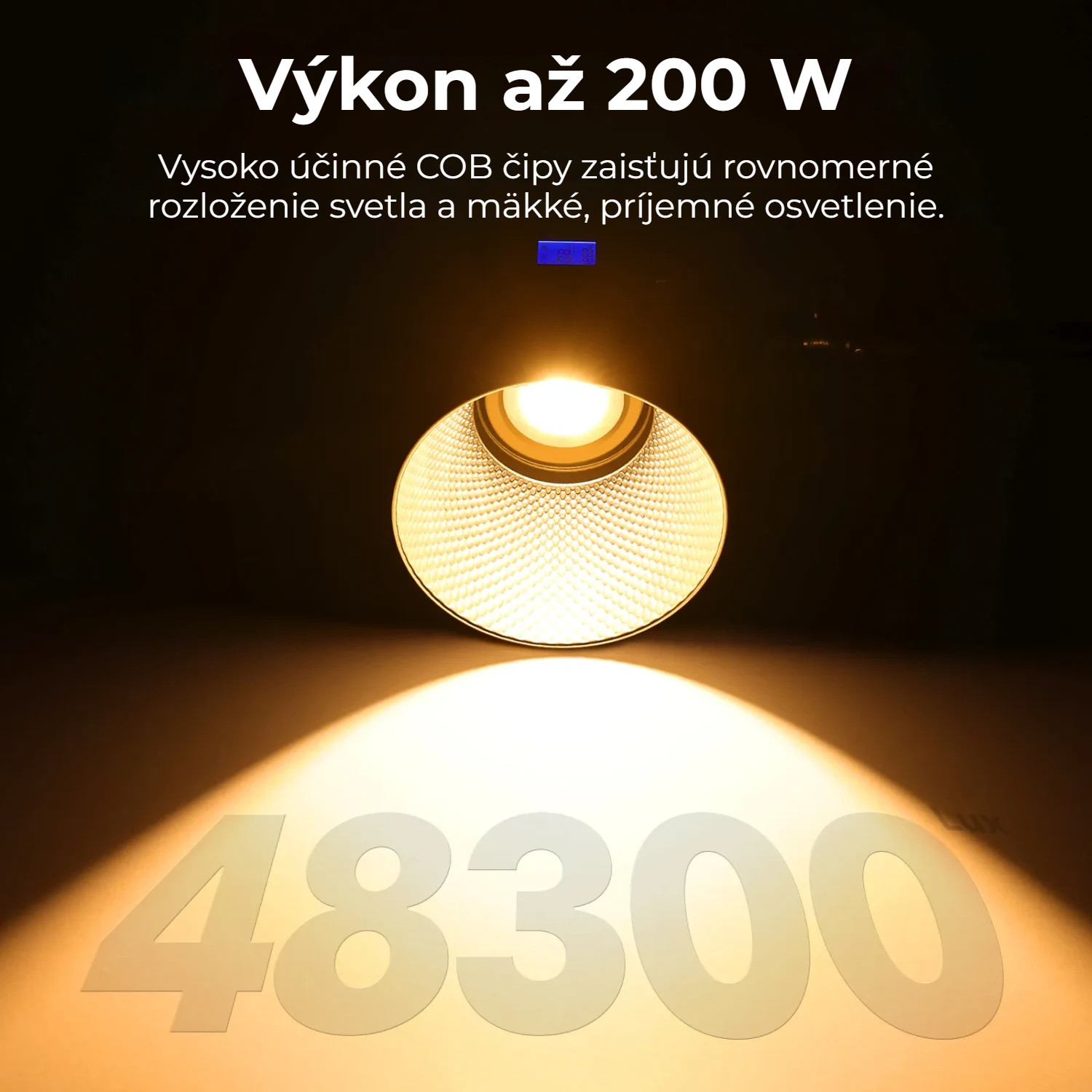 Ulanzi VL-200Bi 200W V-Mount Video Light – Výkon až 200 W